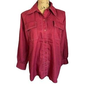 Vintage 1970's limited Edition Ship n Shore Button Up Down Shirt Top Perfect